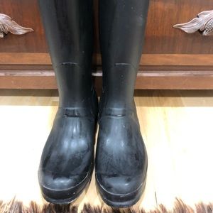 Hunter knee-high boots, black